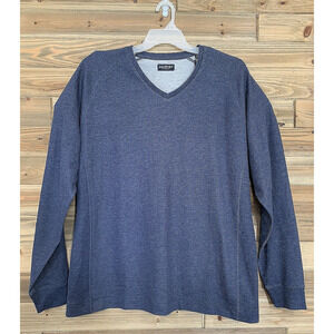 JOHN MORGAN SPORTSWEAR Long Sleeve Pullover V-Neck Shirt Sweatshirt Men's Sz XL